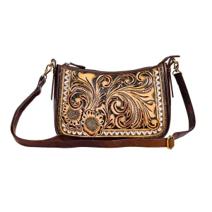 Whitley Way Hand-Tooled Bag