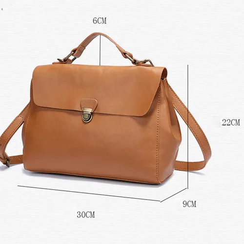 Women's Genuine Leather Satchel Handbags