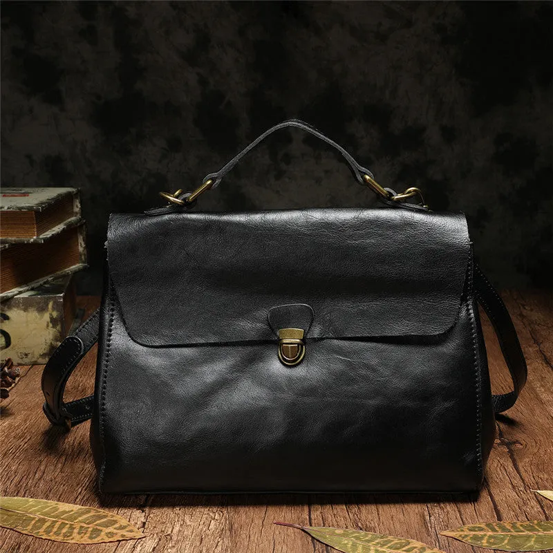 Women's Genuine Leather Satchel Handbags