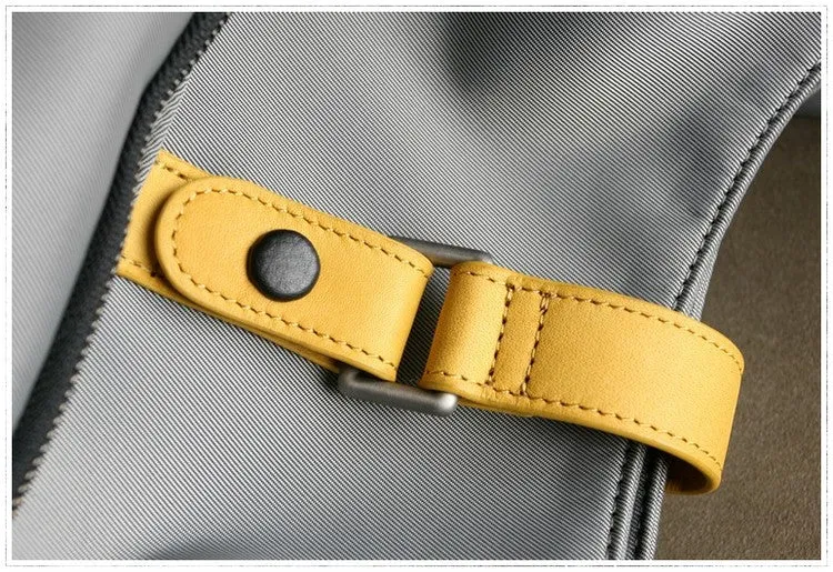 Womens Gray Nylon Shoulder Handbag Purse Unique Nylon Gem Shoulder Purse for Ladies