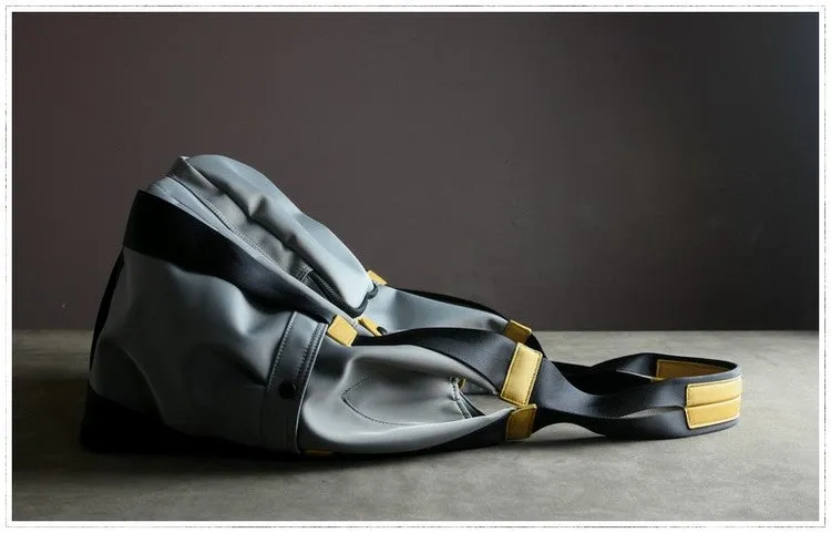 Womens Gray Nylon Shoulder Handbag Purse Unique Nylon Gem Shoulder Purse for Ladies