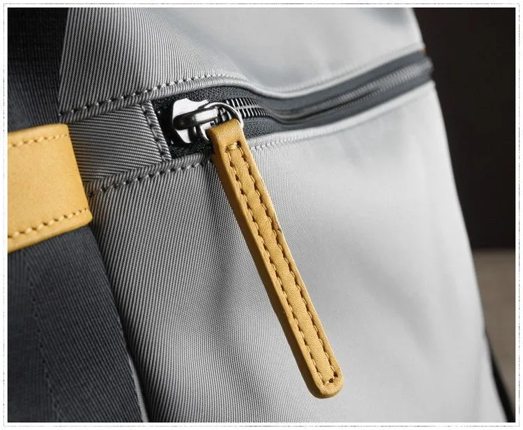 Womens Gray Nylon Shoulder Handbag Purse Unique Nylon Gem Shoulder Purse for Ladies