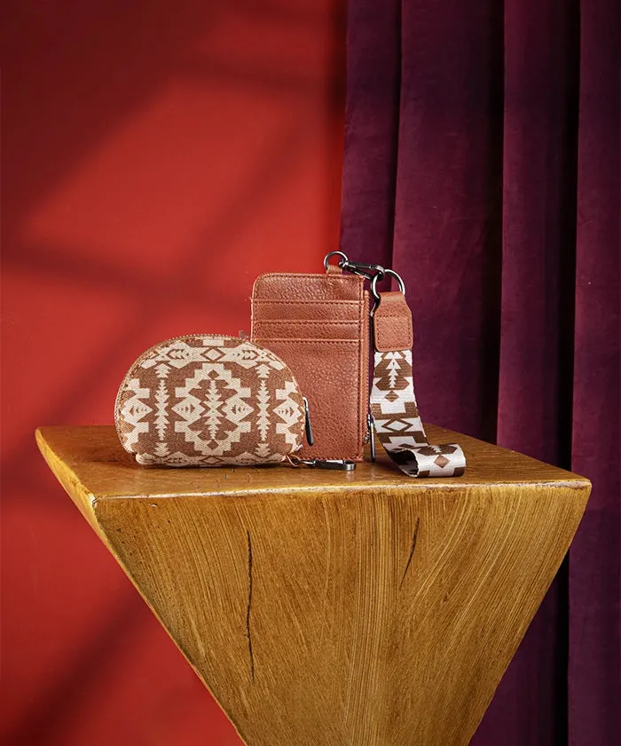 Wrangler Aztec Print Card Holder