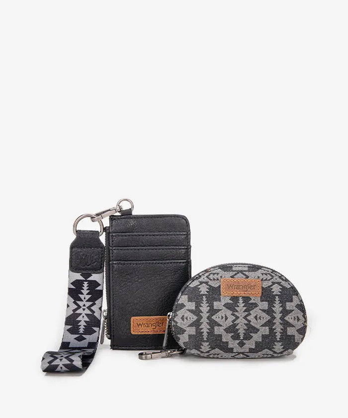Wrangler Aztec Print Card Holder